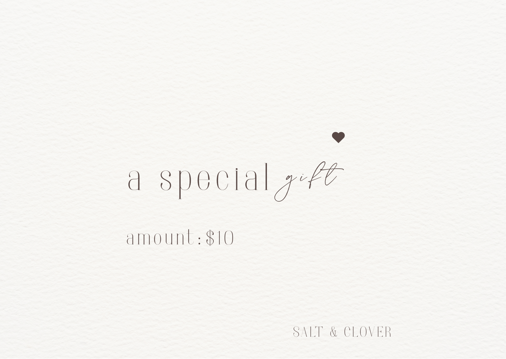Salt & Clover Gift Card