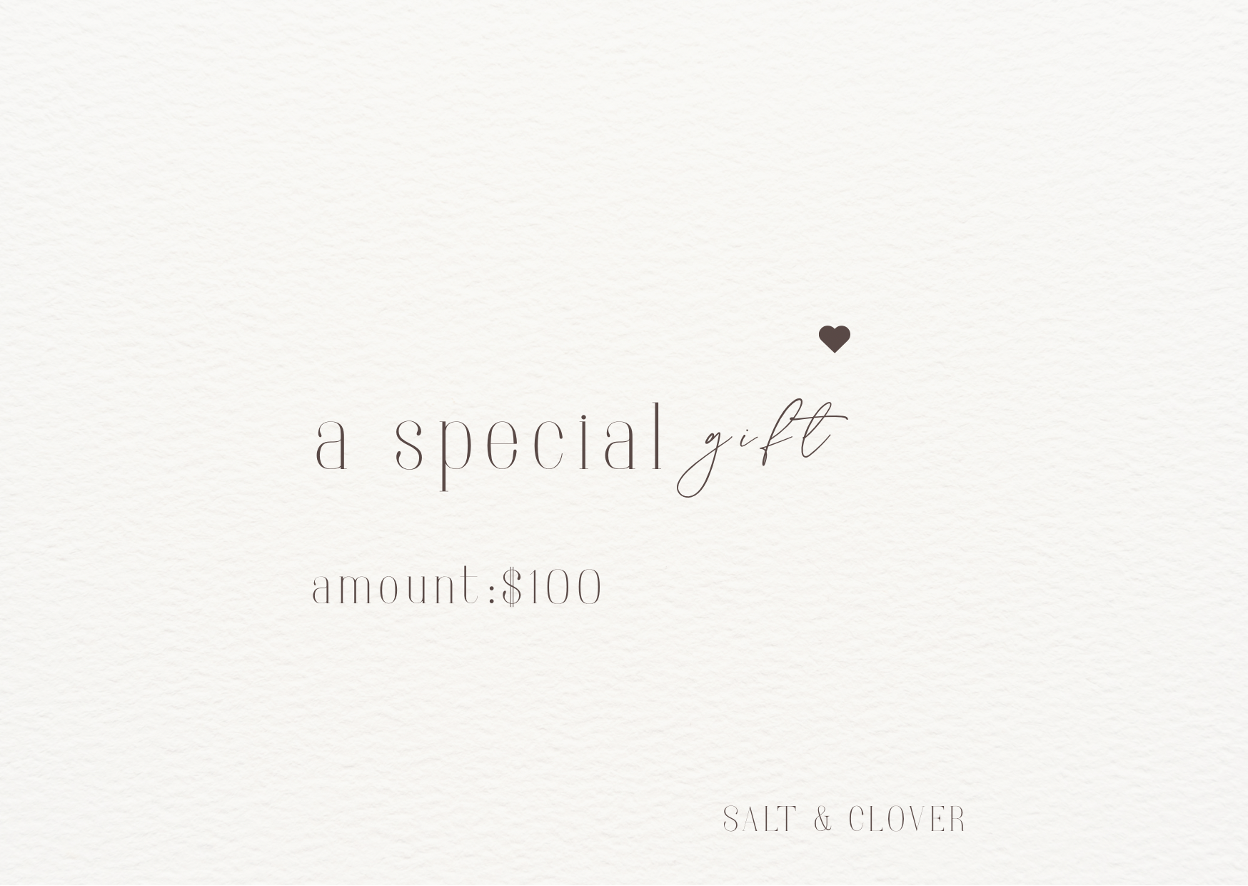 Salt & Clover Gift Card